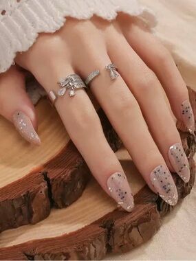 925 Silver Pavé Multi-Row Stackable Ring 💎 Adjustable Band | Sparkling Stones